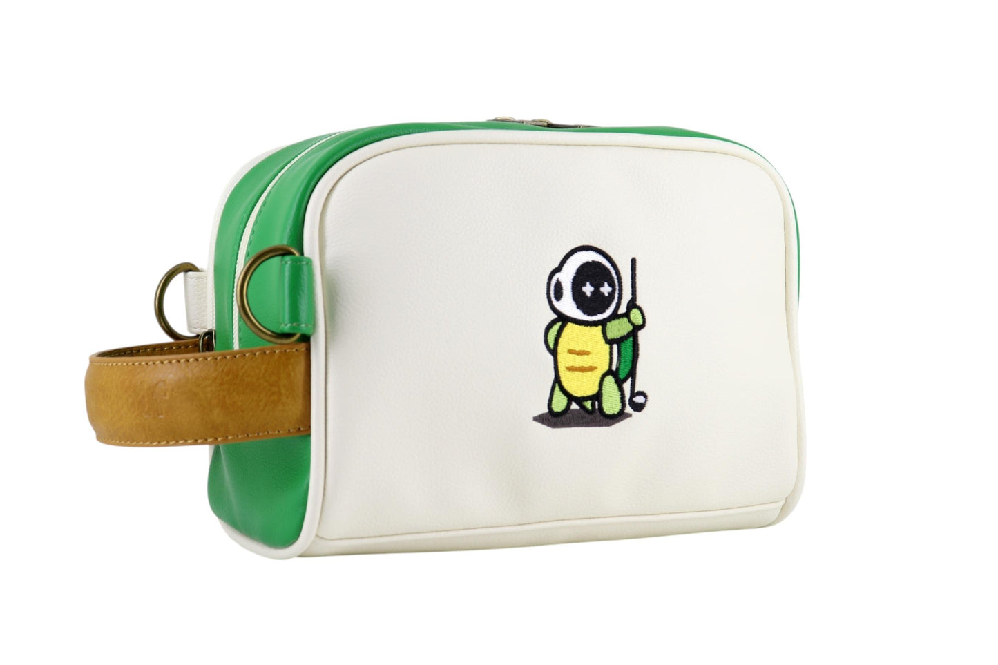 Marty Cart Bag (Green × Ivory) 大亀くん