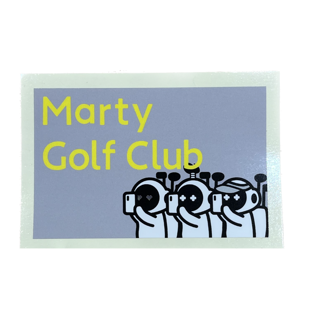 Marty Golf Club Sticker