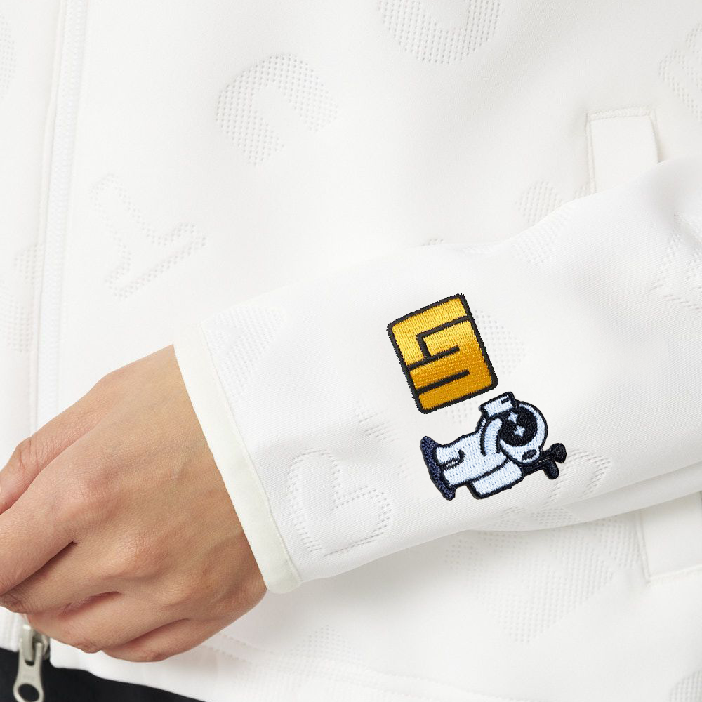 LOUDMOUTh×Marty エンボス柄ブルゾン