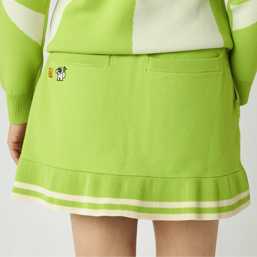 LOUDMOUTH×Marty 軽量ニット裾フリルスカート