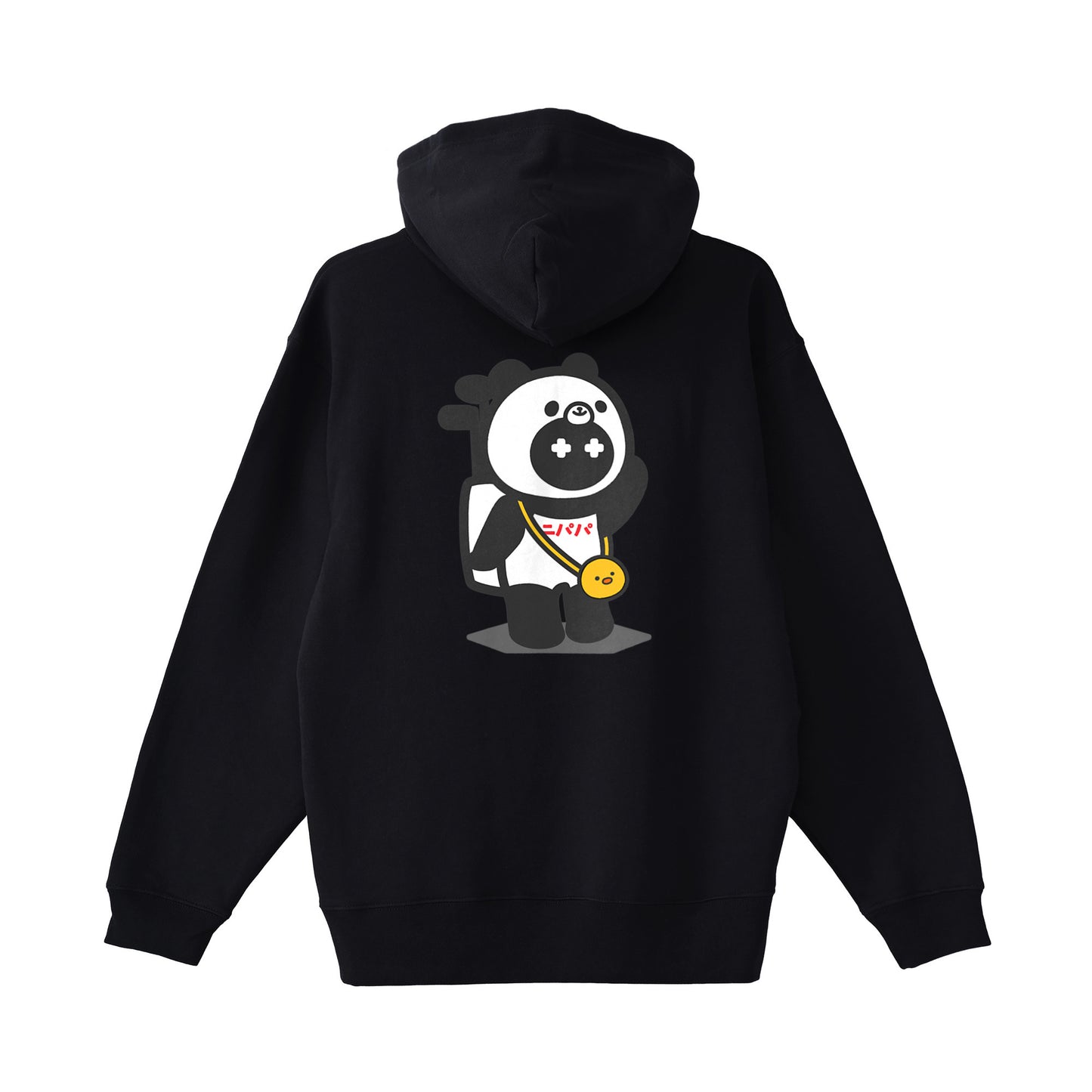 ニパパパイルパーカー black image