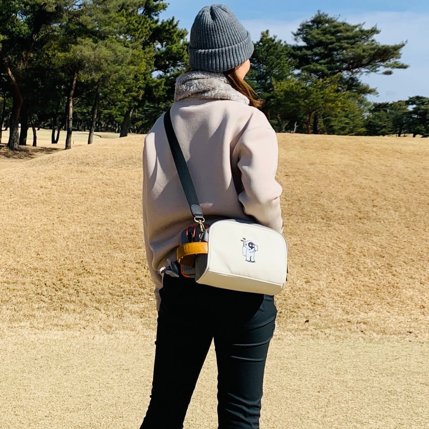 Marty Cart Bag (Blue × Ivory)