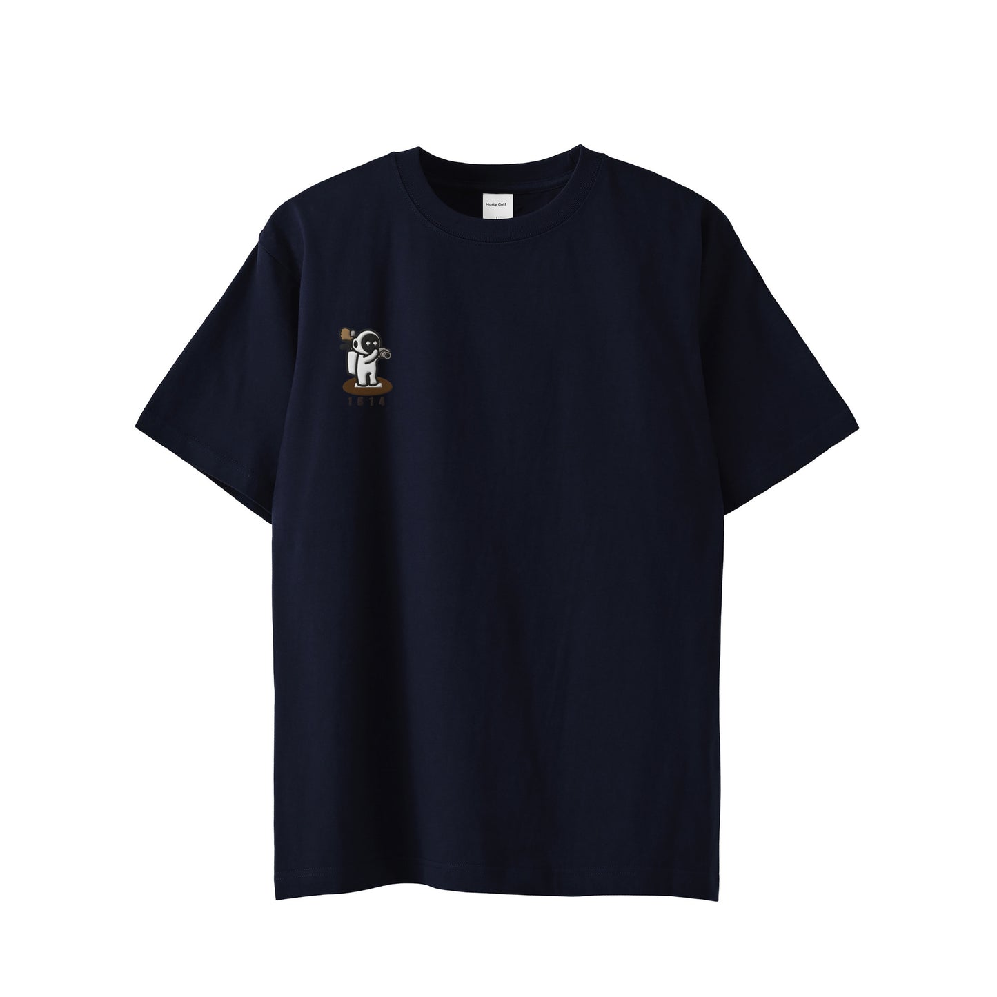 1614またよしくん刺繍T navy image