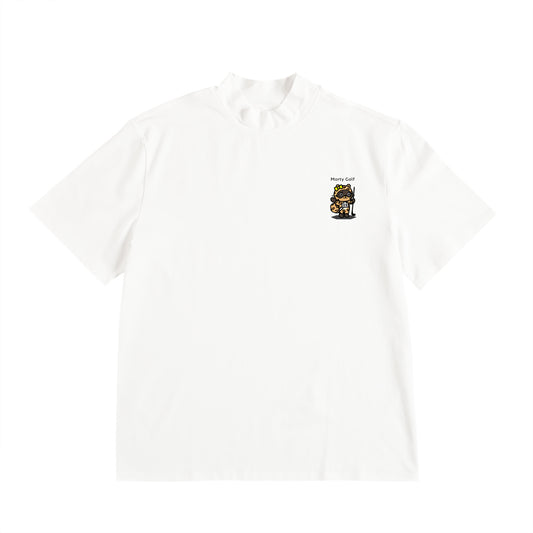 ギャルちんまるワンポイント半袖MOCK white image