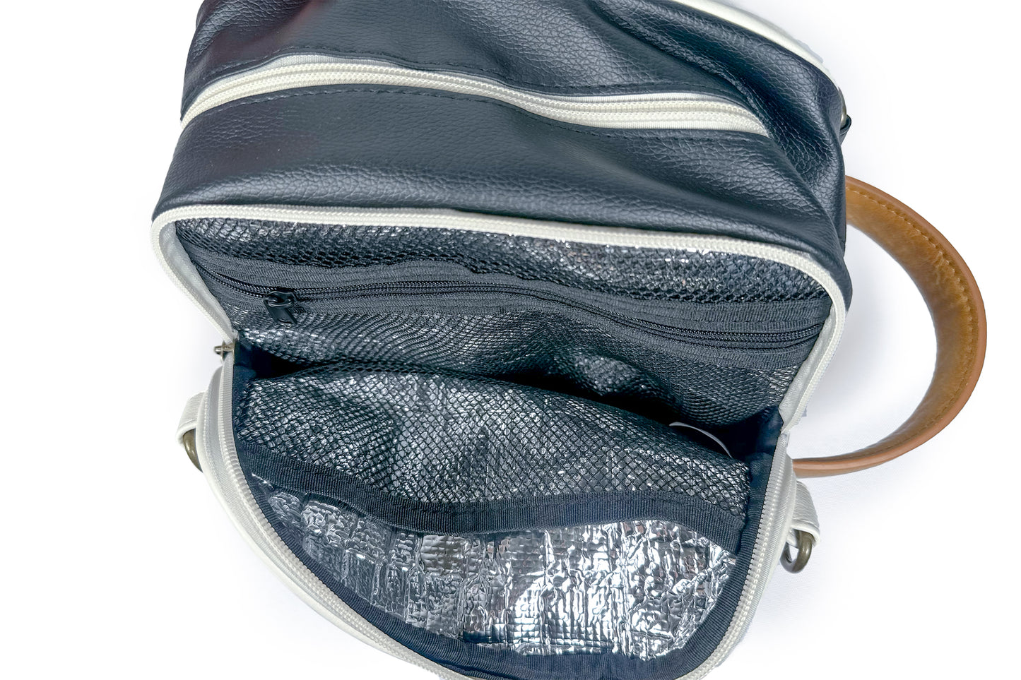 Marty Cart Bag (Black × Ivory)