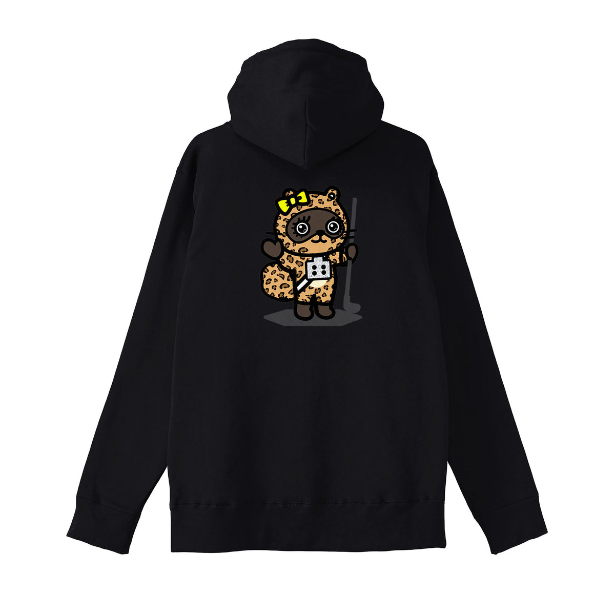 ギャルちんまるZIPパーカー black image