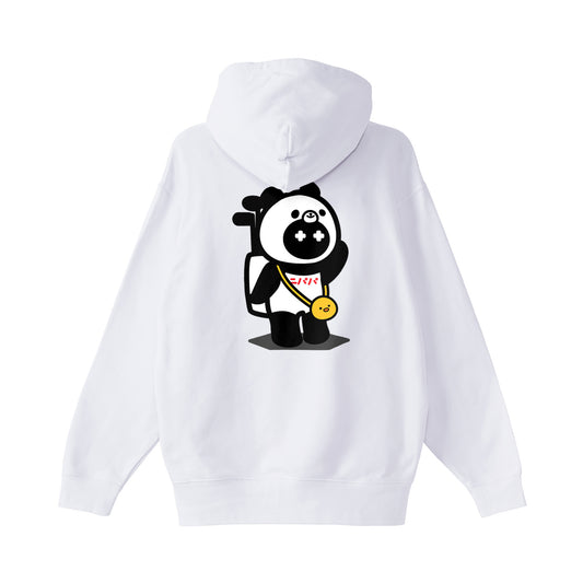 ニパパパイルパーカー white image