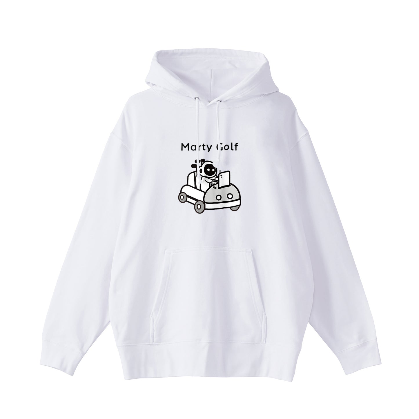 ゴルまるパイルパーカー white image