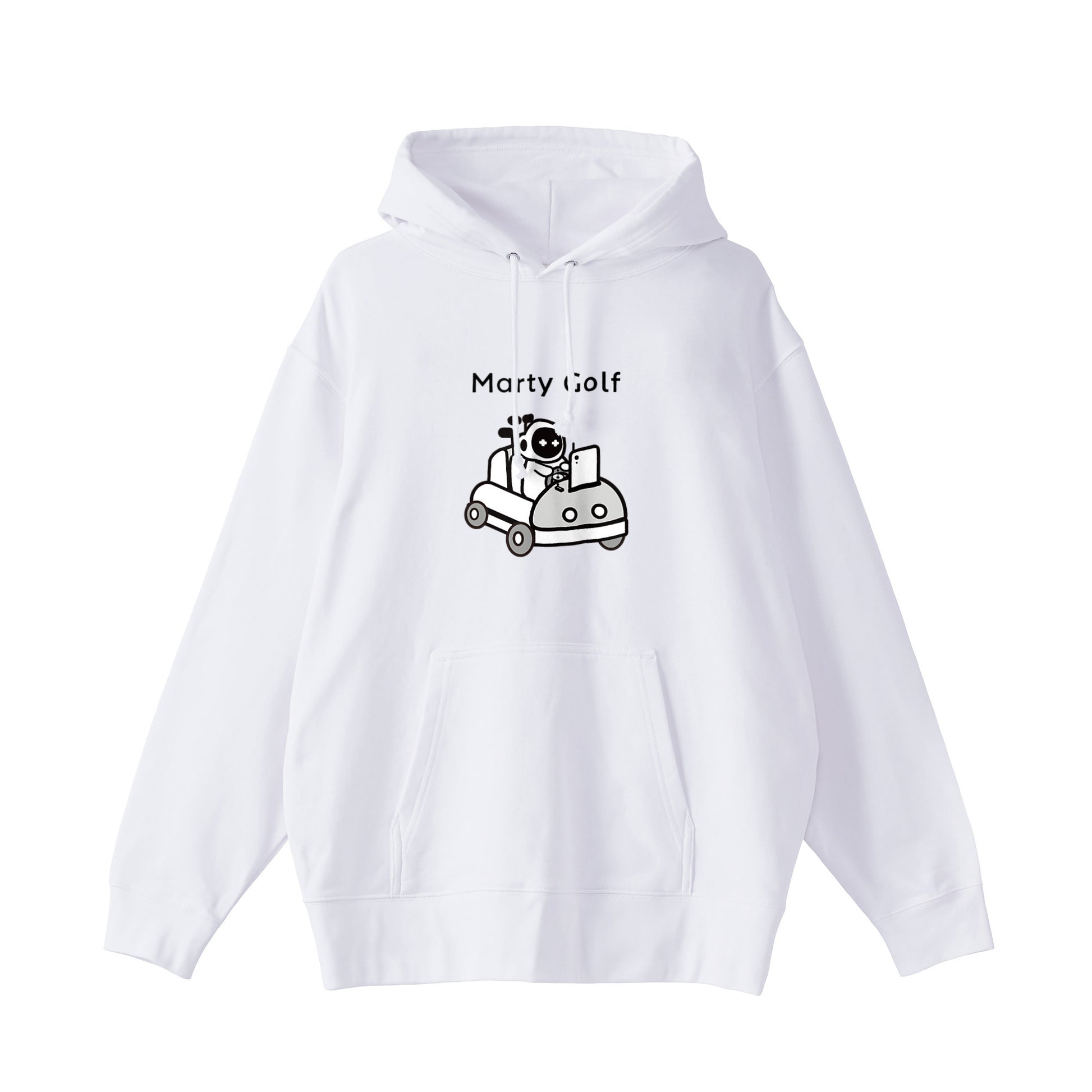 ゴルまるパイルパーカー white image