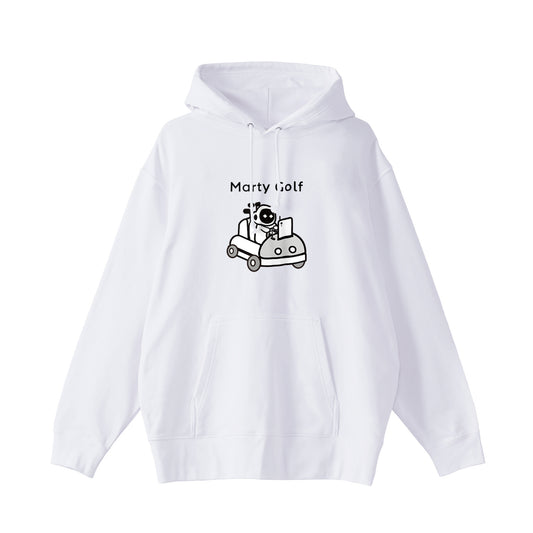 ゴルまるパイルパーカー white image