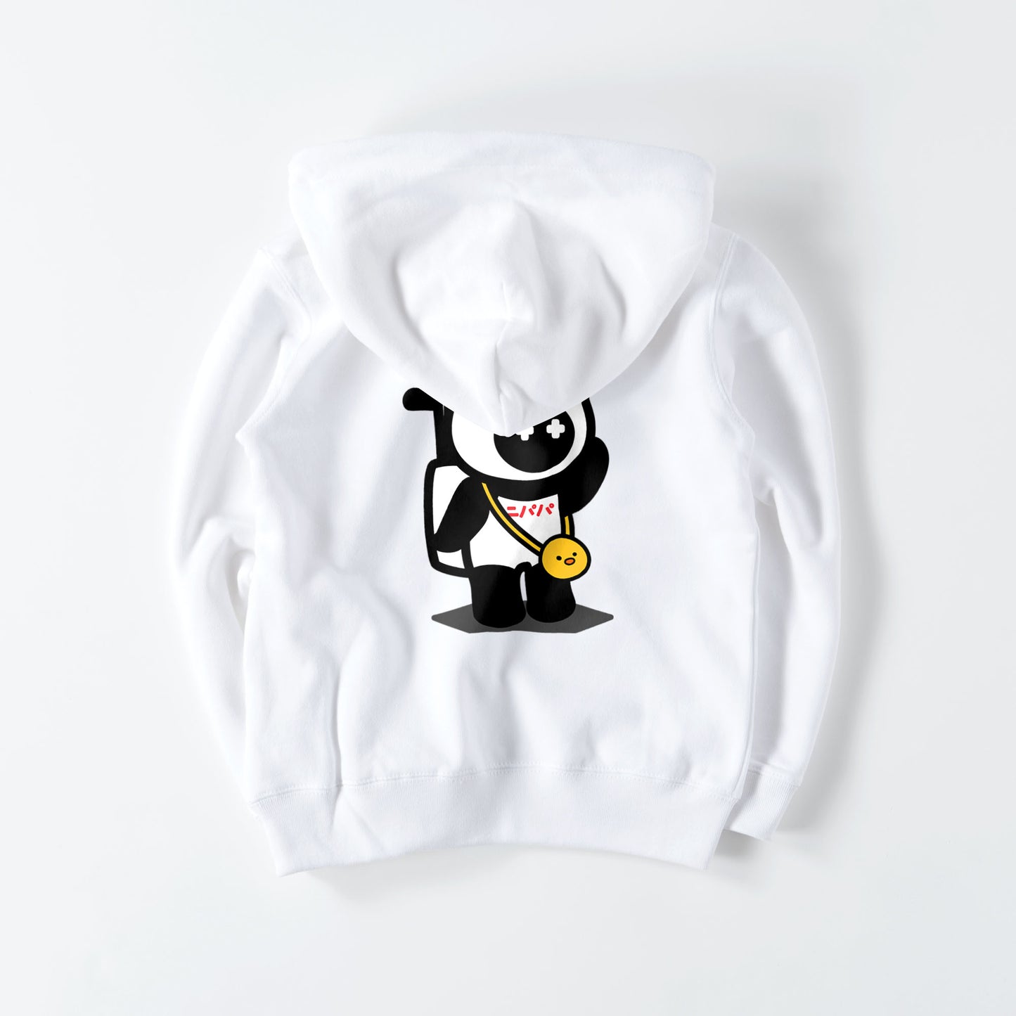 ニパパキッズパーカー white image