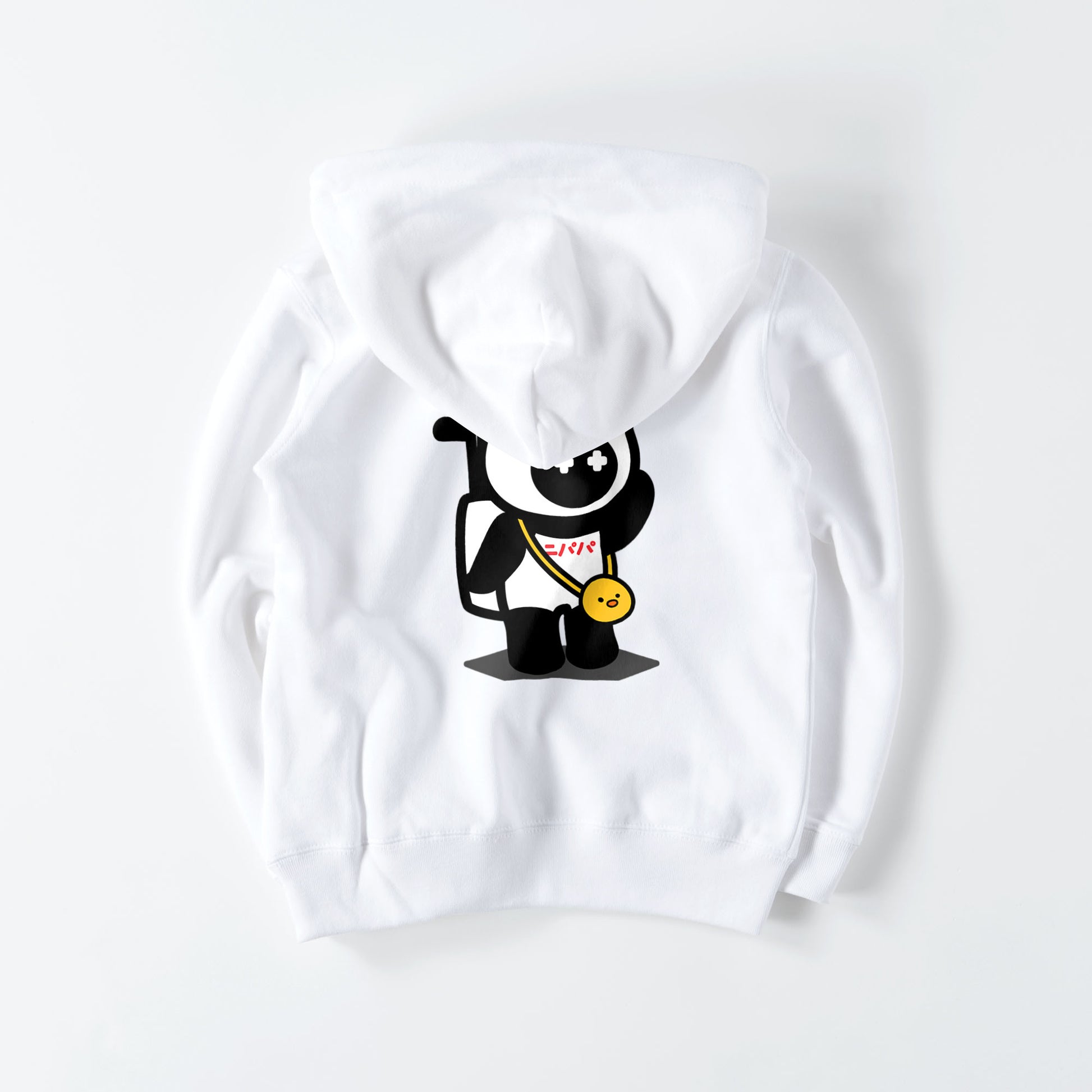 ニパパキッズパーカー white image