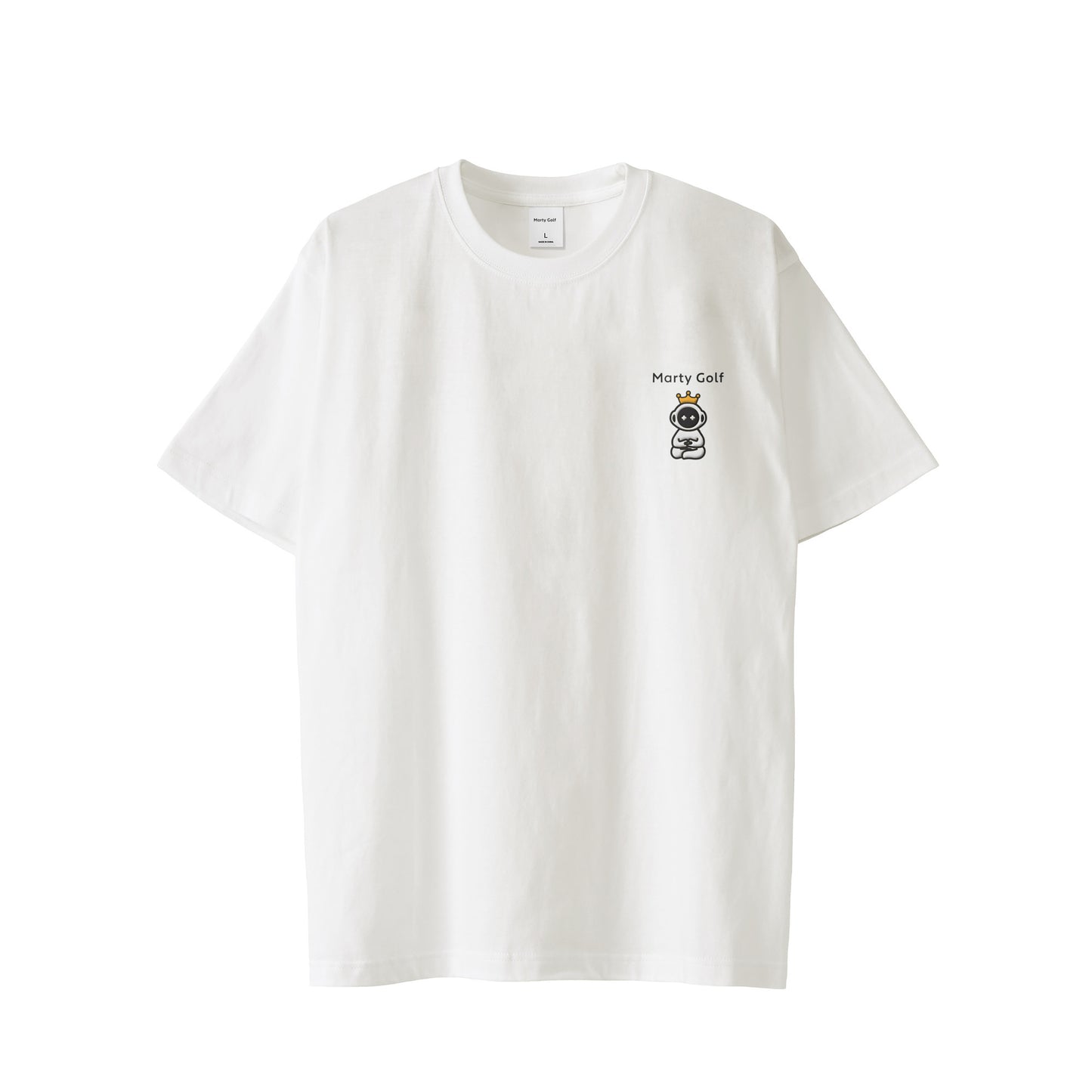 saekingワンポイント刺繍T white image