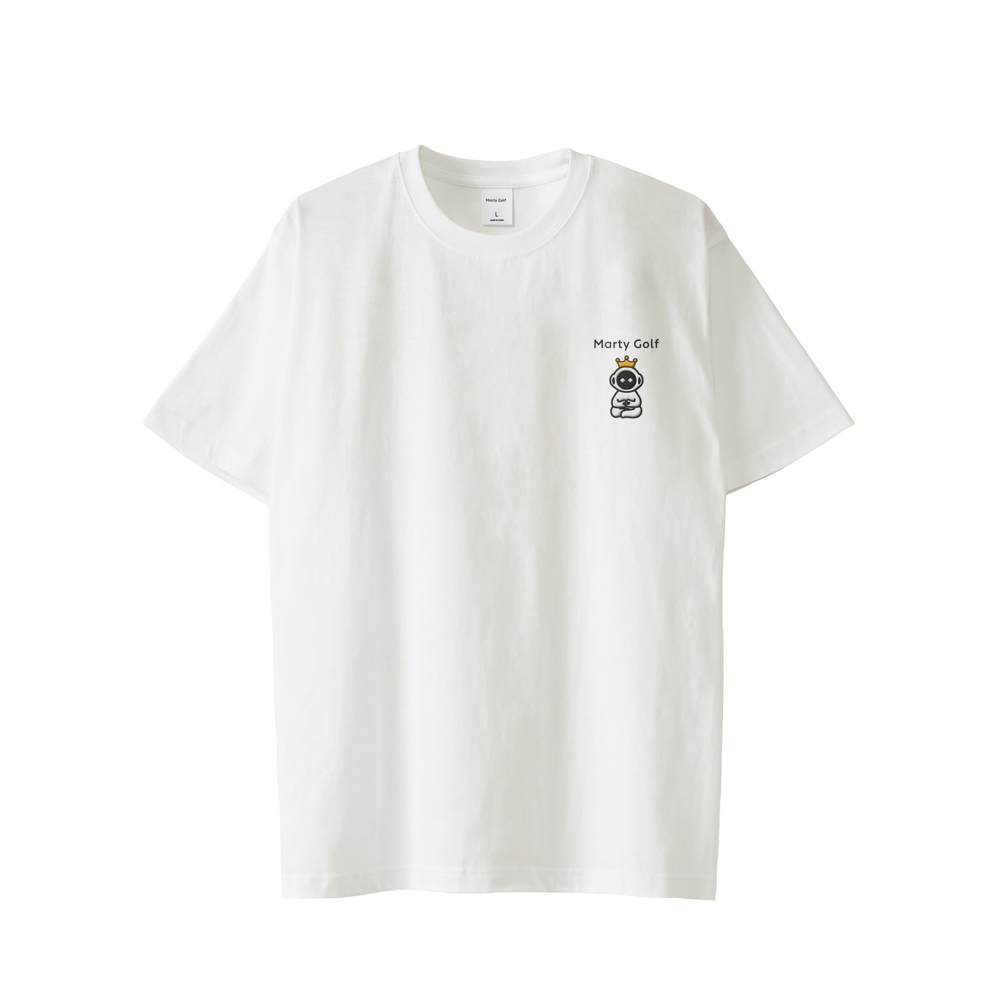 saekingワンポイント刺繍T white image