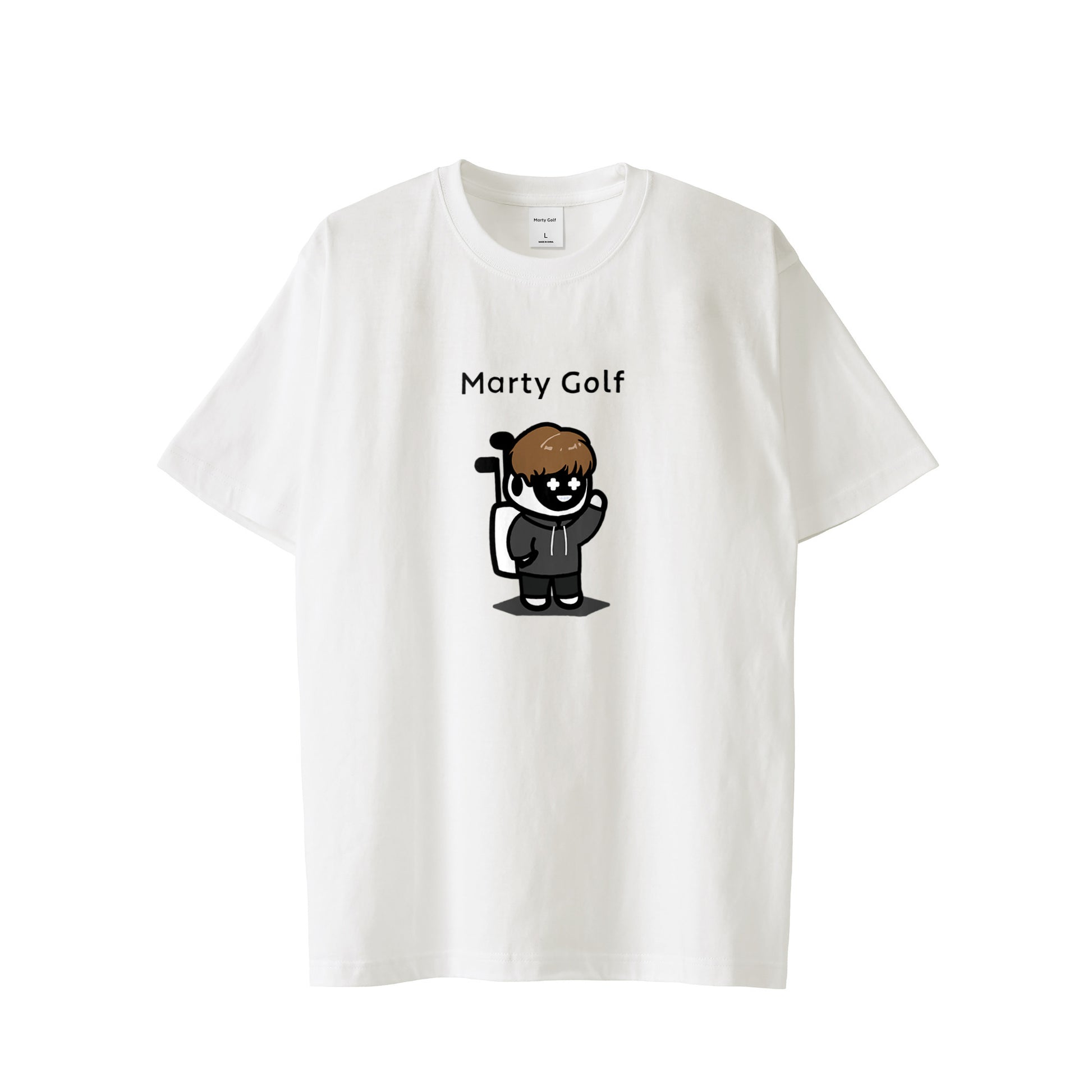 鹿又くんT white image