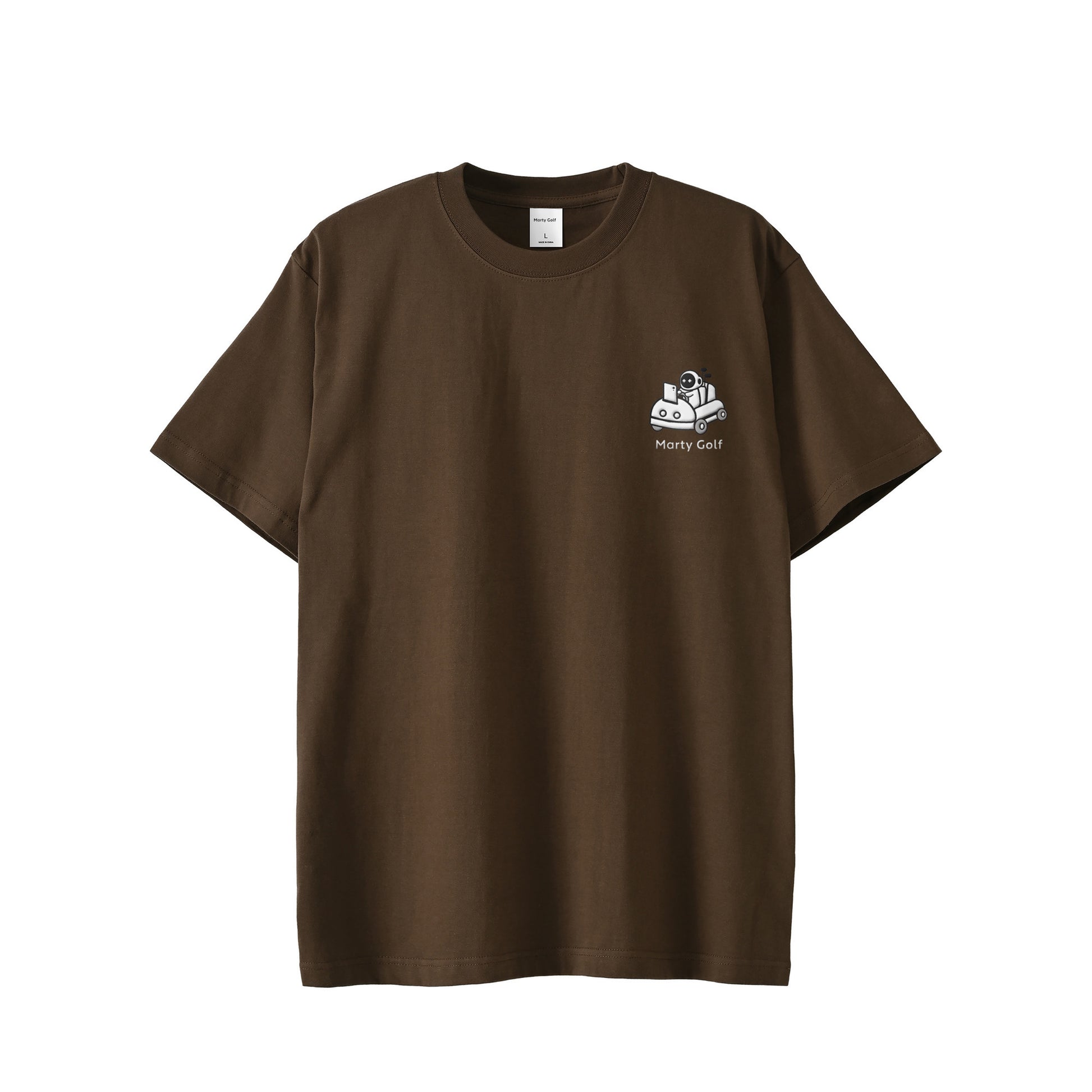ゴルまるワンポイントT dark-brown image