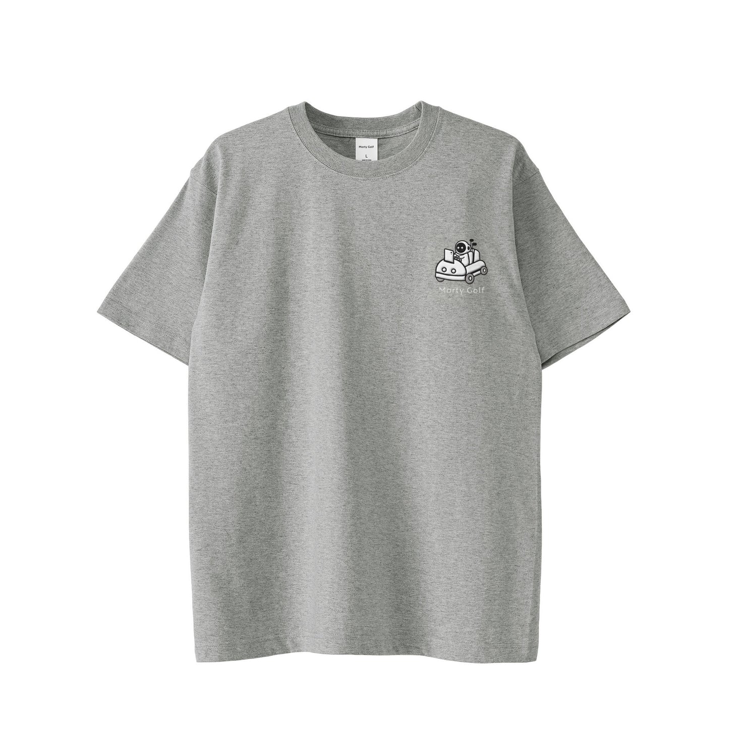 ゴルまるワンポイントT gray image