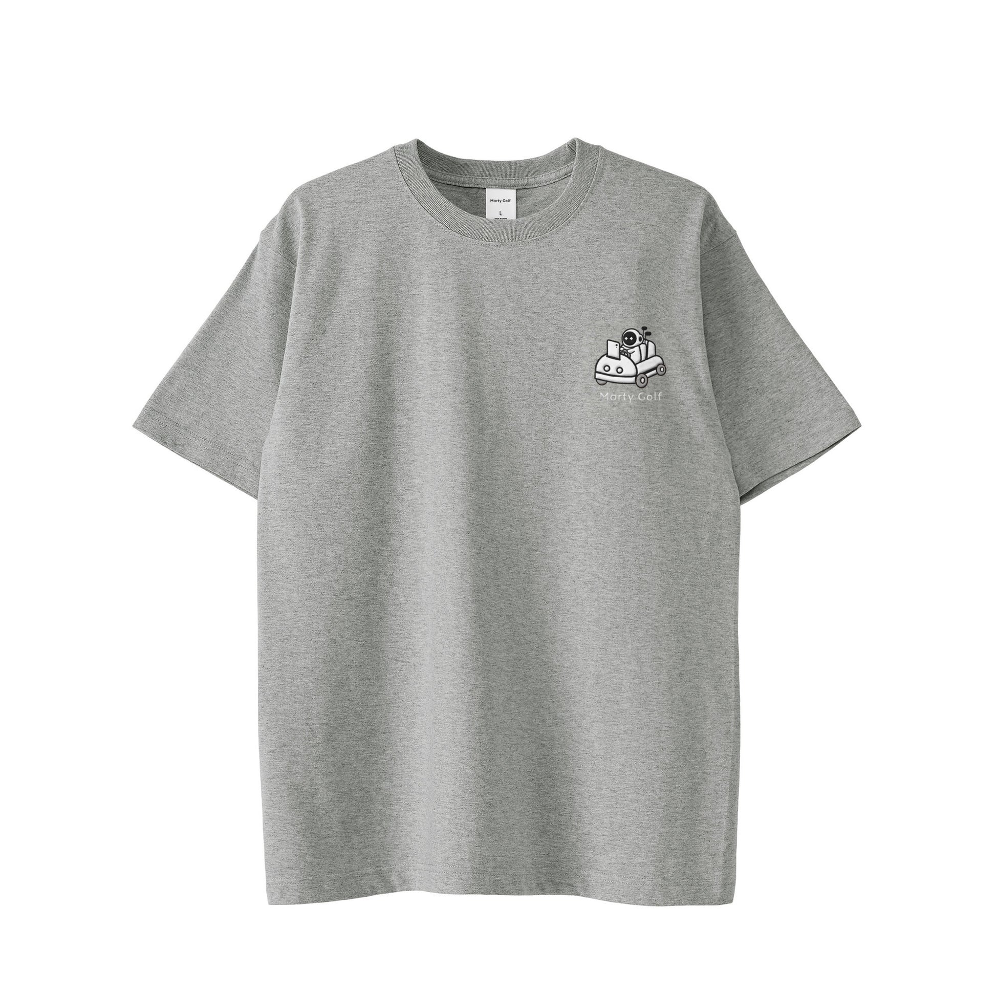 ゴルまるワンポイントT gray image