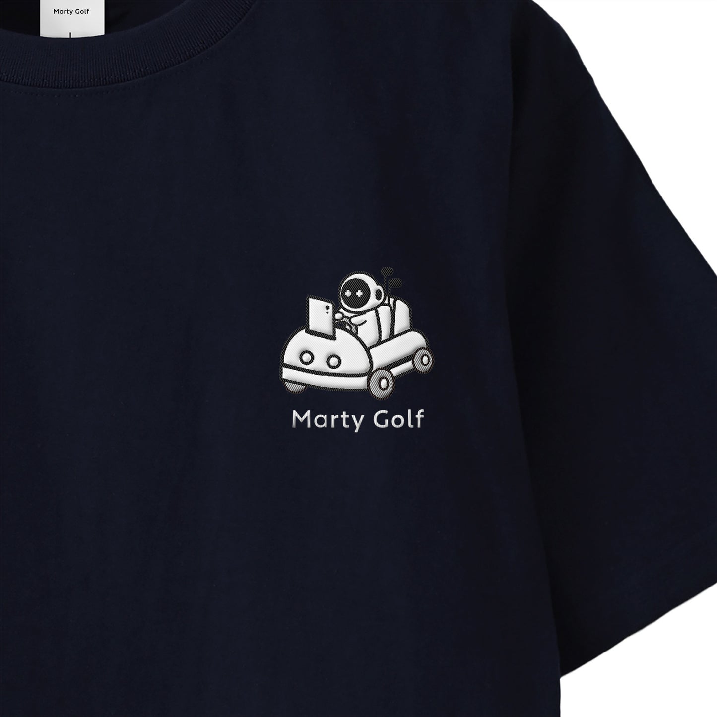 ゴルまるワンポイントT navy image