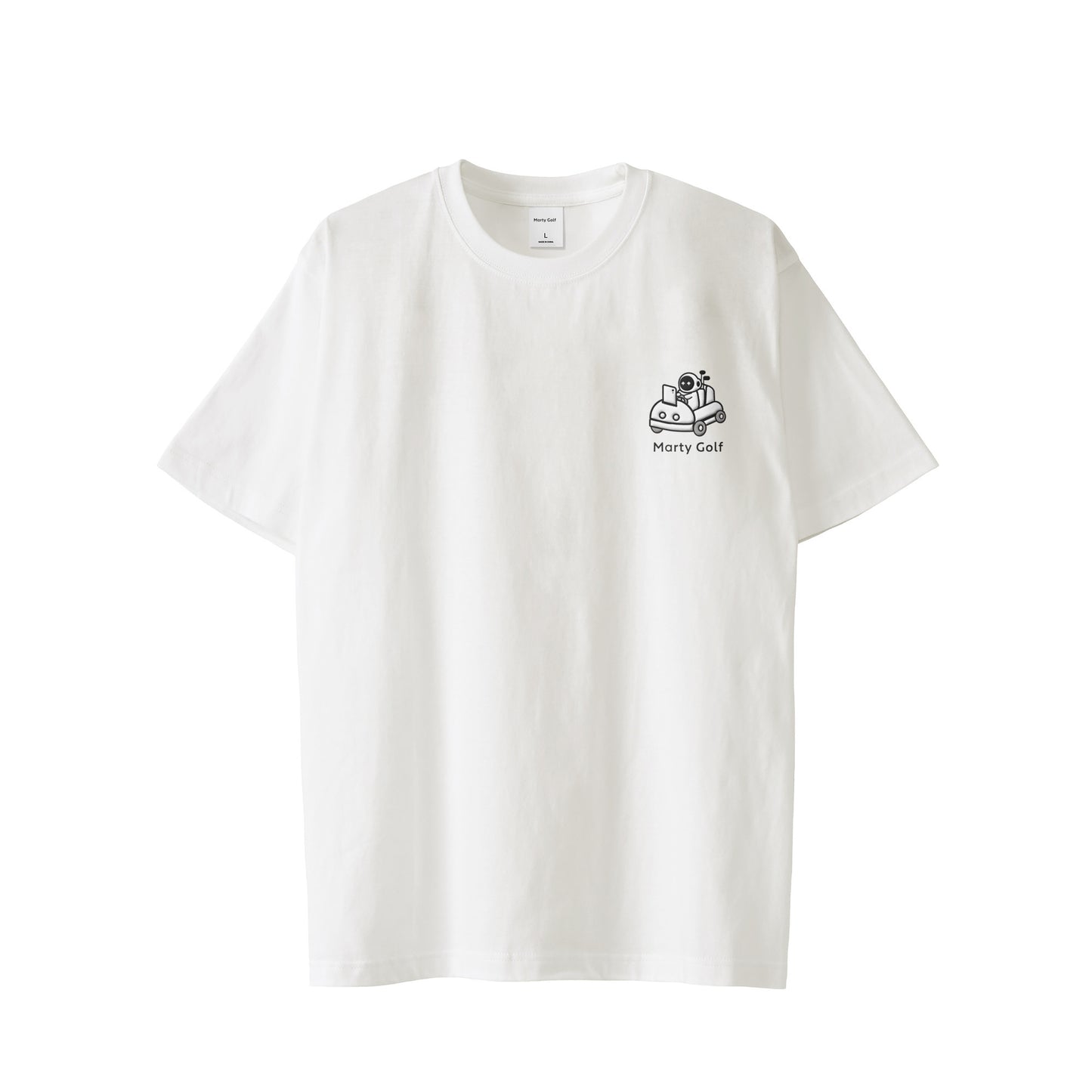 ゴルまるワンポイントT white image