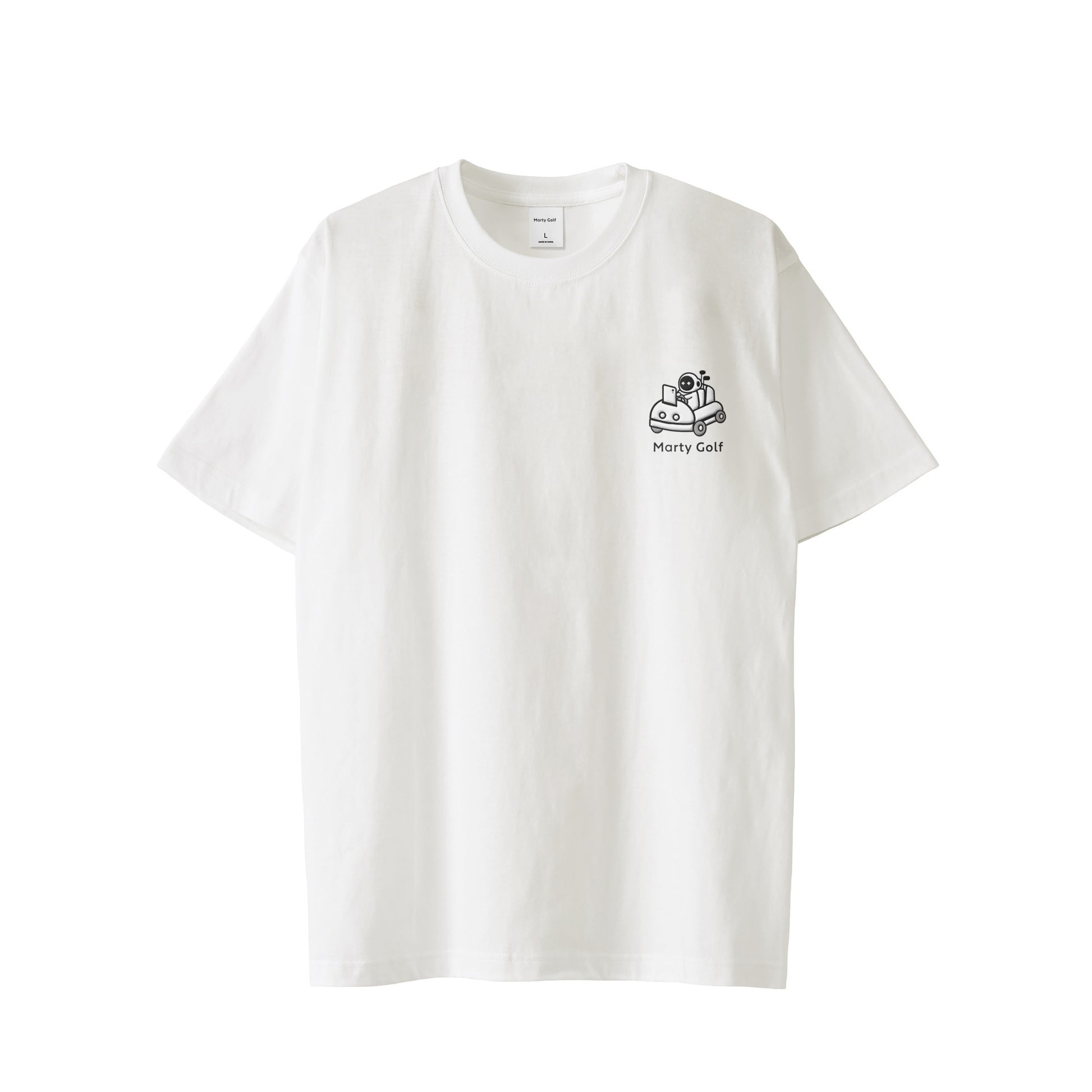 ゴルまるワンポイントT white image