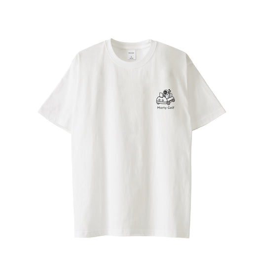 ゴルまるワンポイントT white image