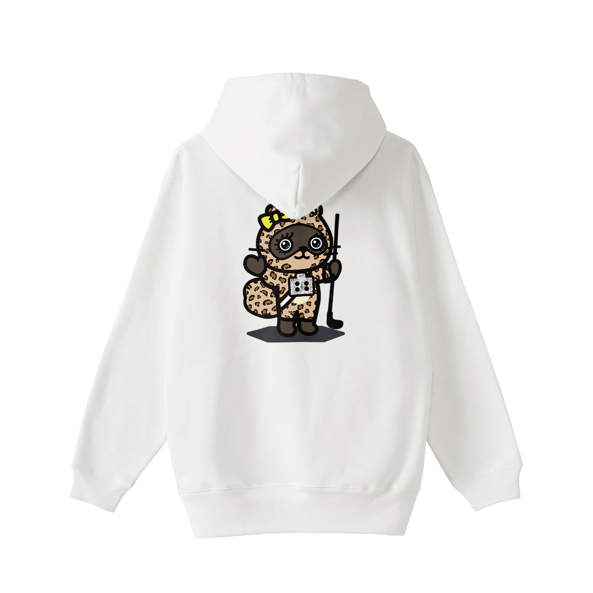 ギャルちんまる裏起毛パーカー white image